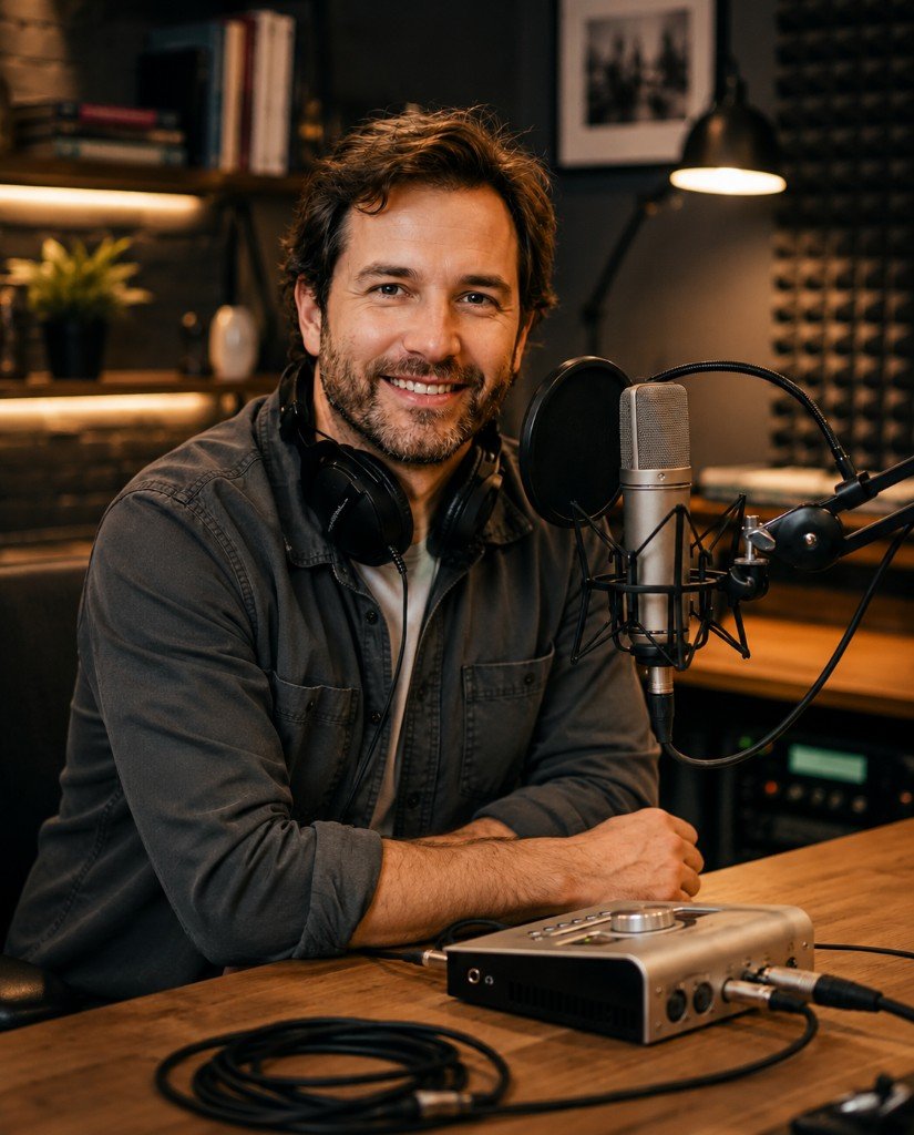 Professionelle Interview-Aufnahme im Studio